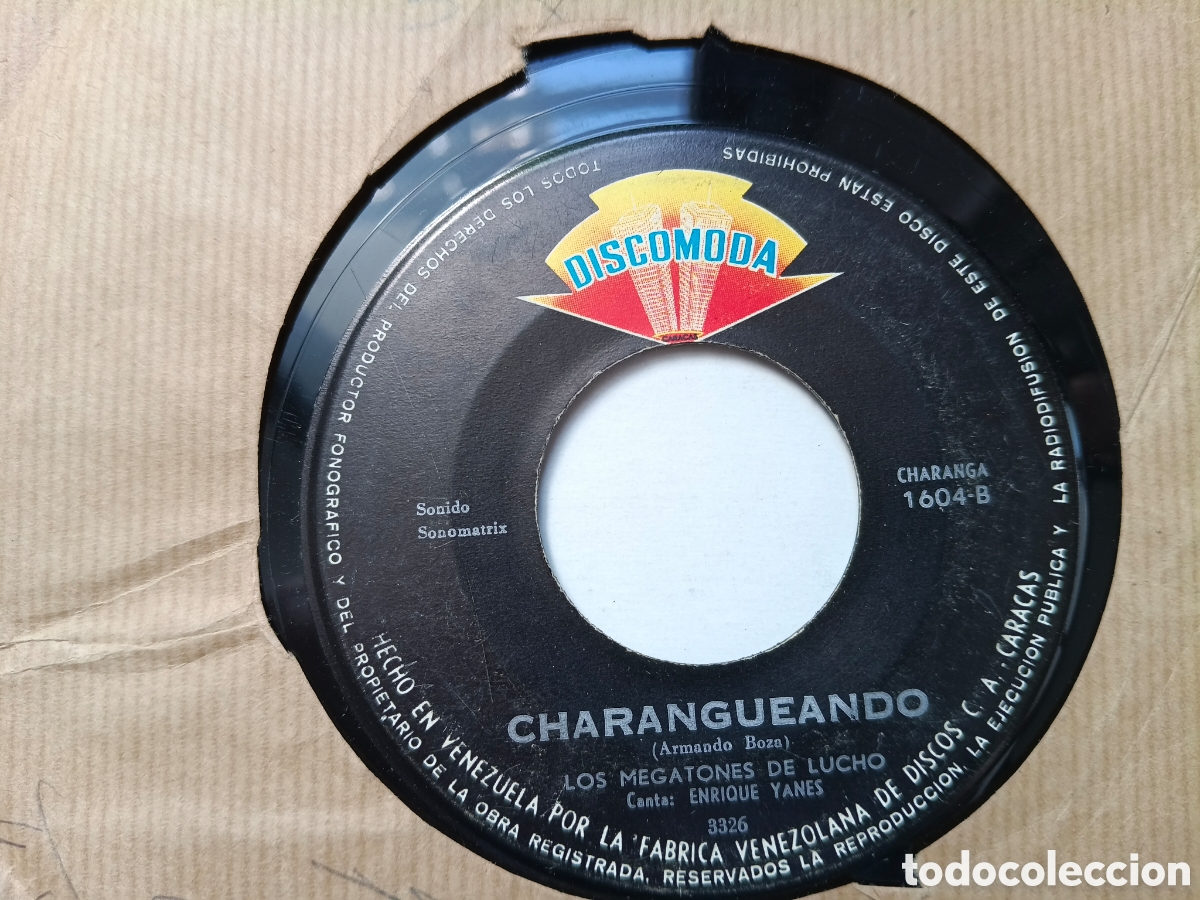 Discos de vinilo: LOS MEGATONES DE LUCHO - Trigue&ntilde;ita / Charangueando - SINGLE VENEZUELA DISCOMODA // POMPO CHARANGA