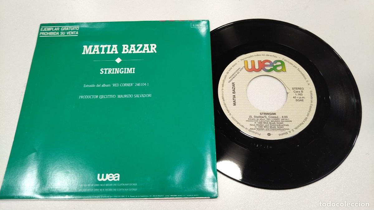 Discos de vinilo: SCO129-MATIA BAZAR STRINGIMI - 7&rdquo; PROMO - Foto 2