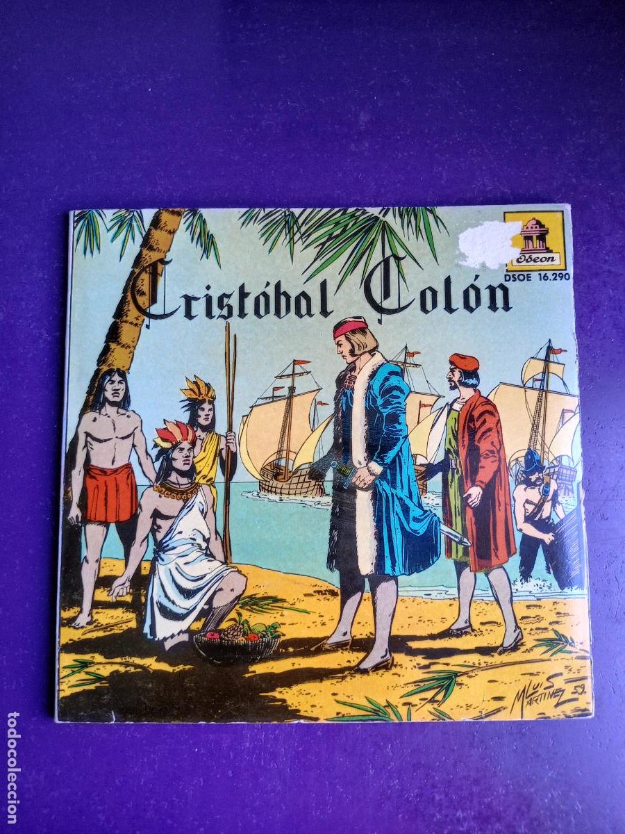 Discos de vinilo: CRISTOBAL COLON - SG ODEON 1959 - NARRACION Y COMIC - ESPINAS Y CASAS AUGE - AUDIOLIBRO