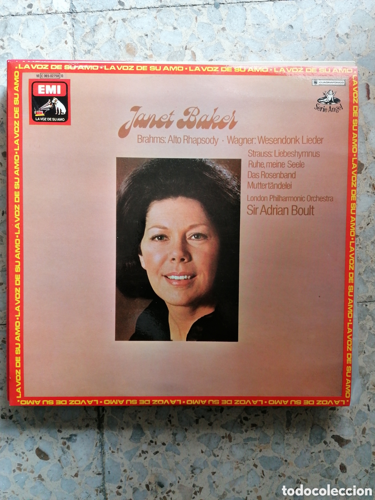 Discos de vinilo: LP JANET BAKER OBRAS DE BRAHMS STRAUSS SIR ADRIAN BOULT 1977