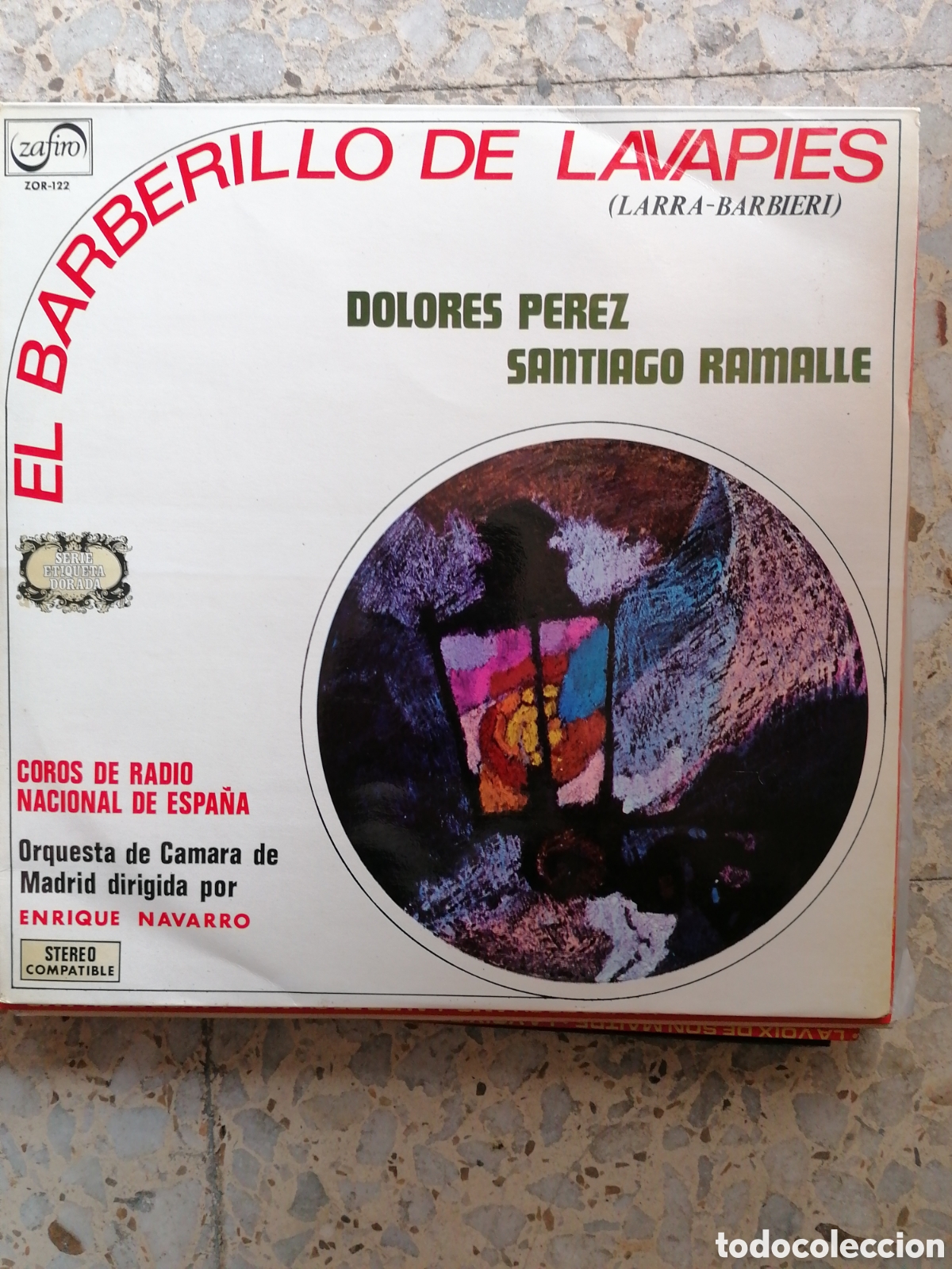 Discos de vinilo: LP EL BARBERILLO DE LAVAPIES DOLORES PEREZ SANTIAGO RAMALLE 1971