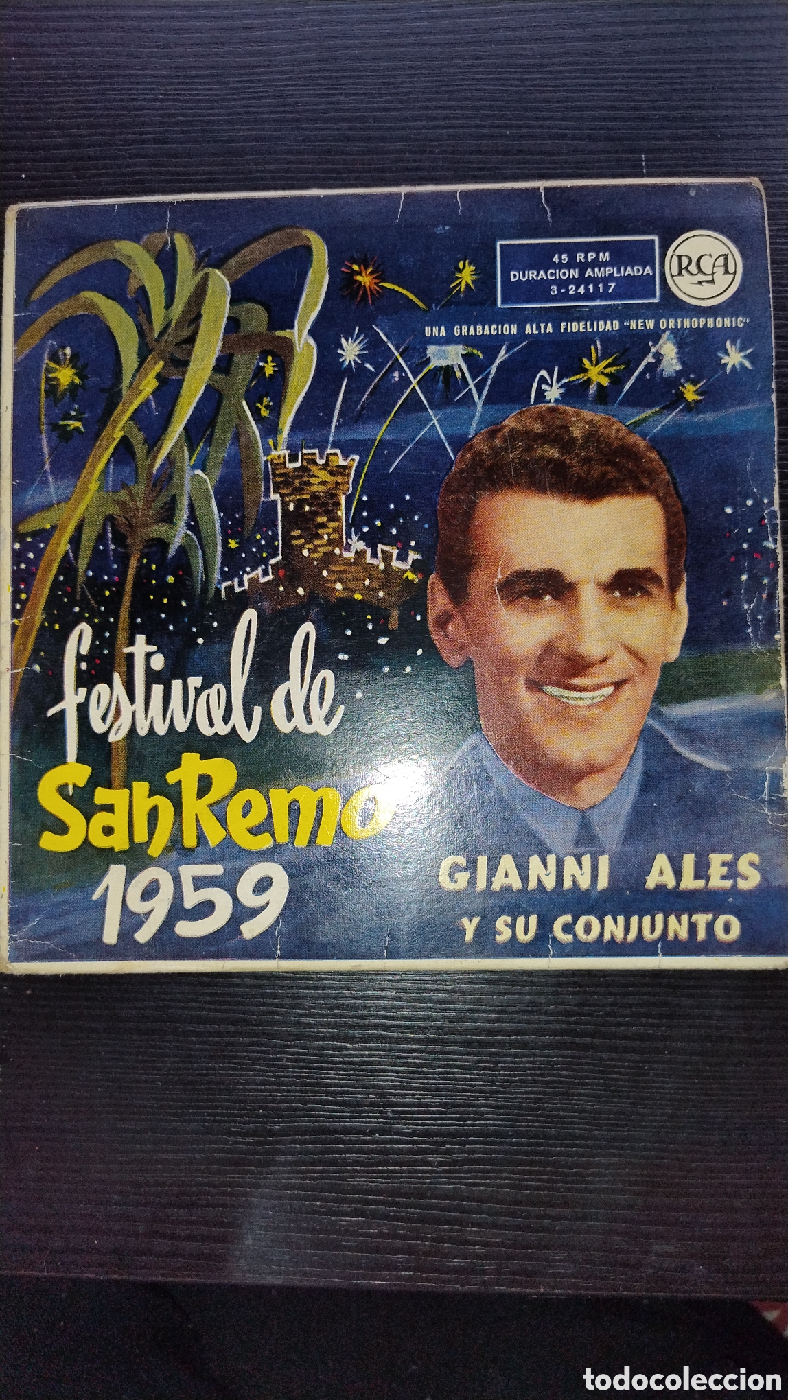 Discos de vinilo: Festival de San Remo 1959 disco cuarenta y cinco rpm