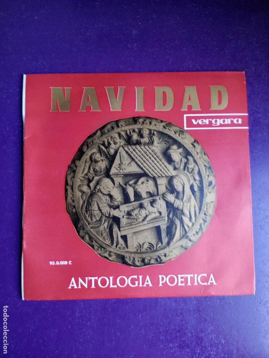 Discos de vinilo: Marsillach &ndash; Navidad, Antolog&iacute;a Po&eacute;tica - EP VERGARA 1962 - AUDIOLIBRO POESIA - GONGORA, LOPE