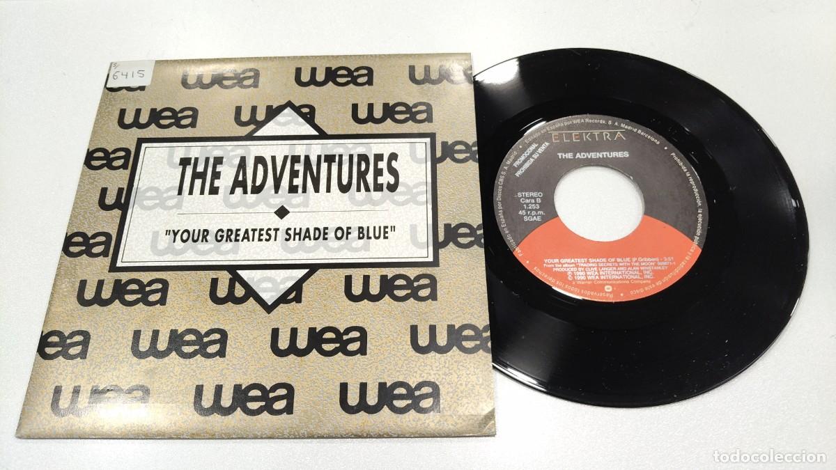 Discos de vinilo: SCO129-THE ADVENTURES YOUR GRATEST SHADE OF BLUE- 7&rdquo; PROMO