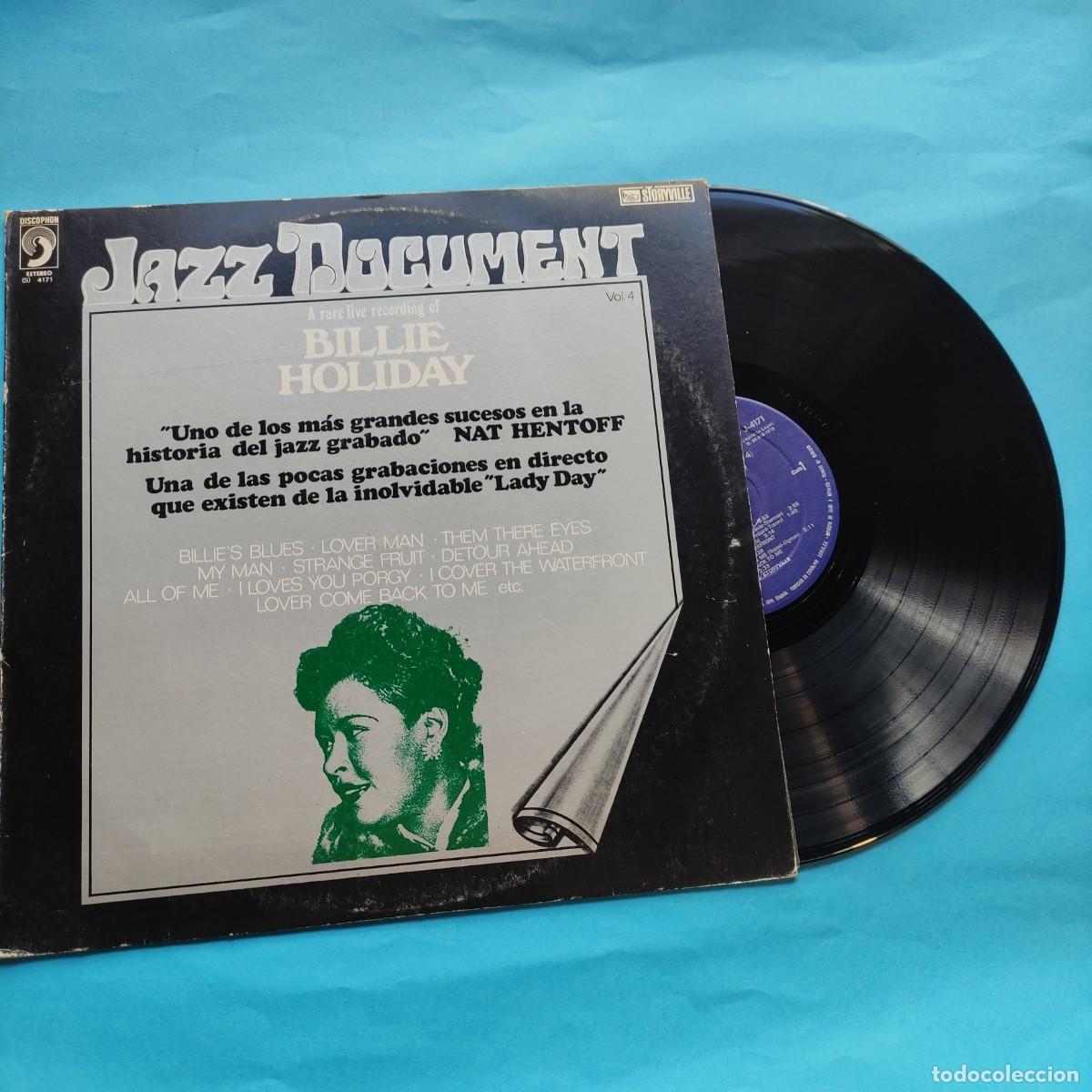 Discos de vinilo: BILLIE HOLIDAY ** A RARE LIVE RECORDING ** VOL. 4 **LP DISCOPHON ** Juani