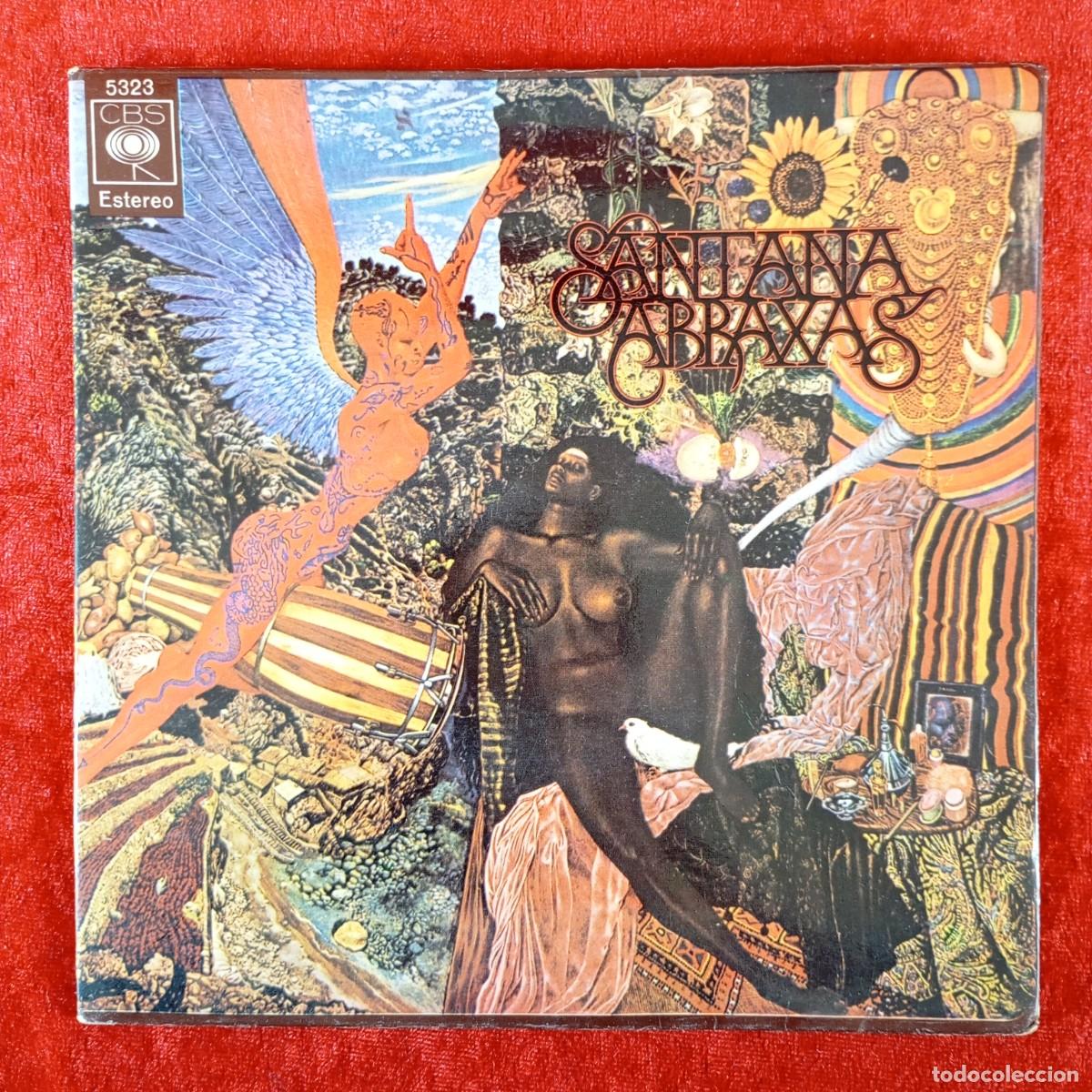 Discos de vinilo: SANTANA ABRAXAS - MUJER DE MAGIA NEGRA... - SINGLE VINILO - CBS - ESTEREO - 5323 / 3293