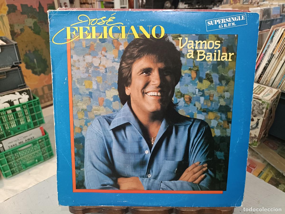 Discos de vinilo: Jos&eacute; Feliciano - Vamos a bailar - Maxi Single sello RCA 1984