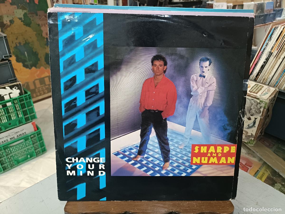 Discos de vinilo: Sharpe & Numan - Change Your Mind - Maxi Single sello Polydor 1985