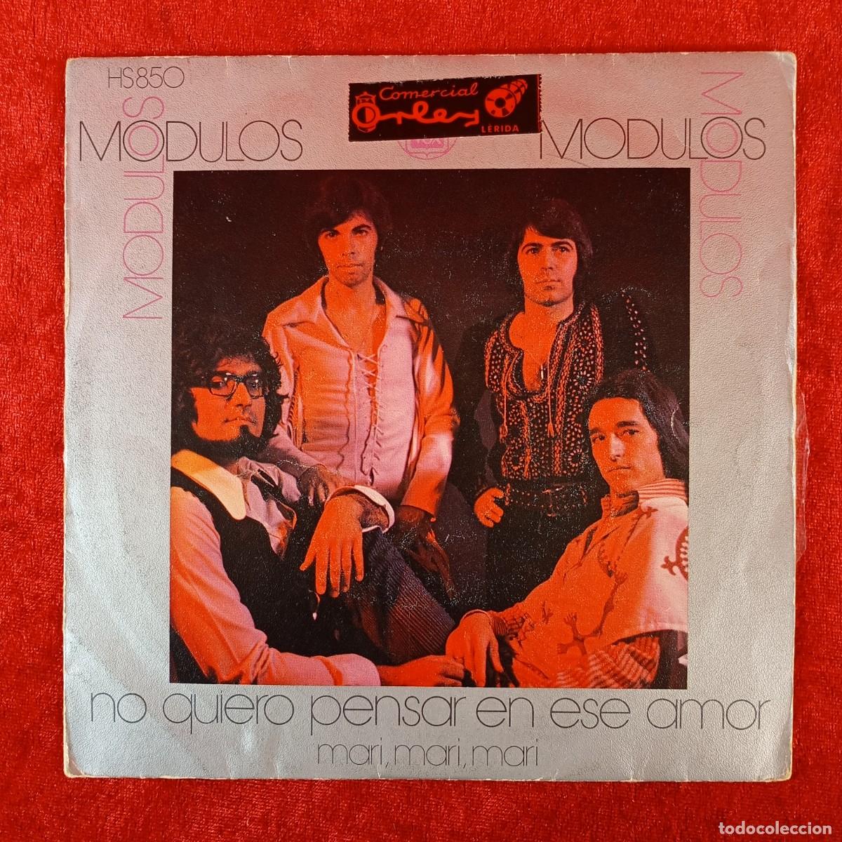 Discos de vinilo: MODULOS - NO QUIERO PENSAR EN ESE AMOR - SINGLE VINILO - HISPA VOX - STEREO - HS 850 / 3310