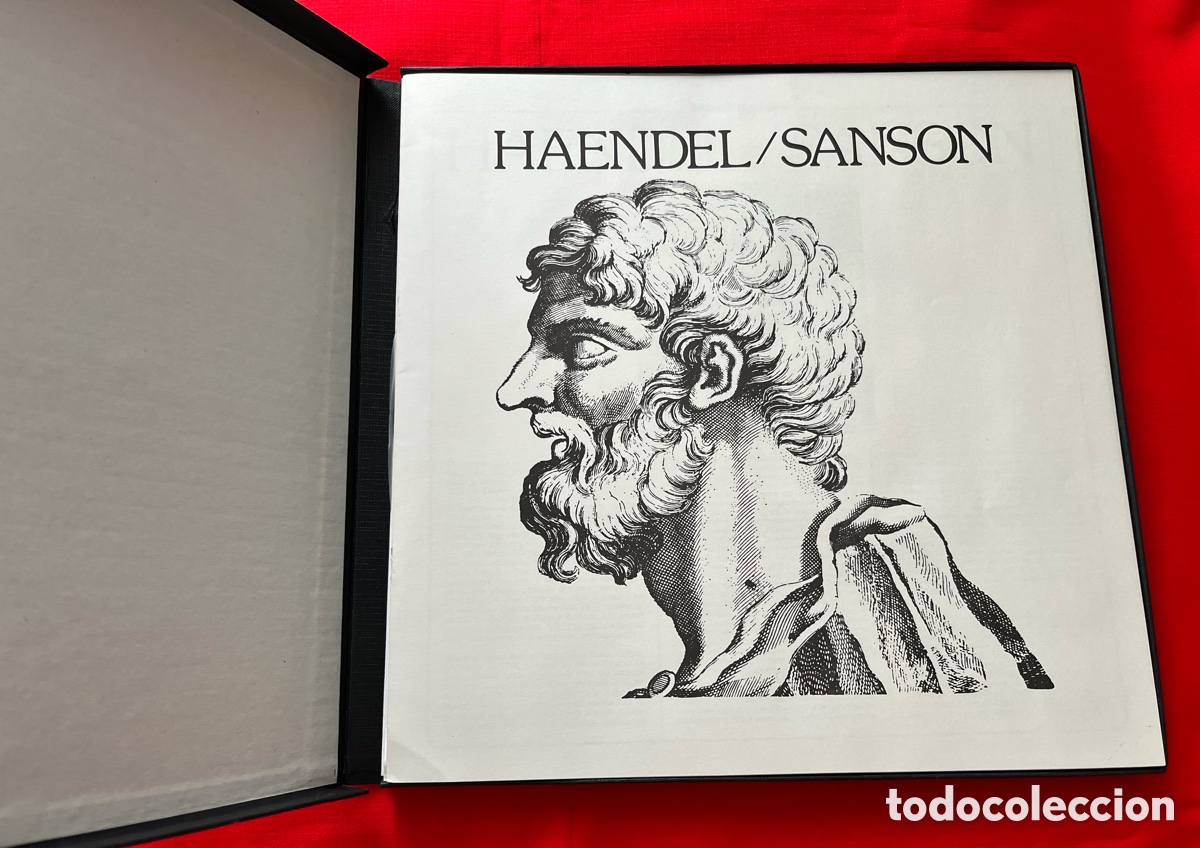 Discos de vinilo: Cofre 3LPs Handel - Sans&oacute;n - Foto 6