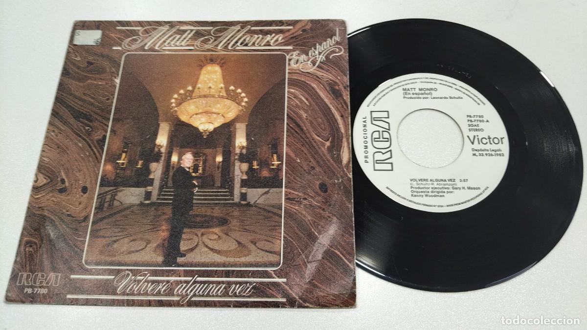 Discos de vinilo: SCO129-MATT MONRO VOLVERE ALGUNA VEZ- 7&rdquo; PROMO