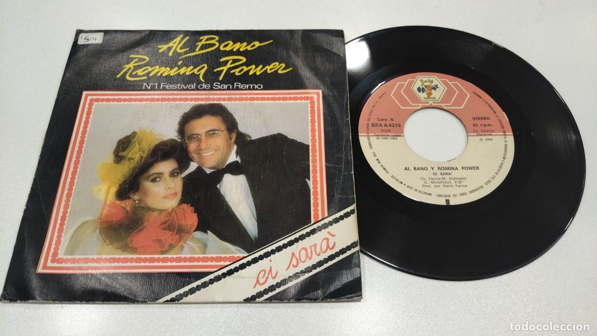 Discos de vinilo: SCO129-ALBANO ROMINA POWER EI SARA- 7&rdquo;