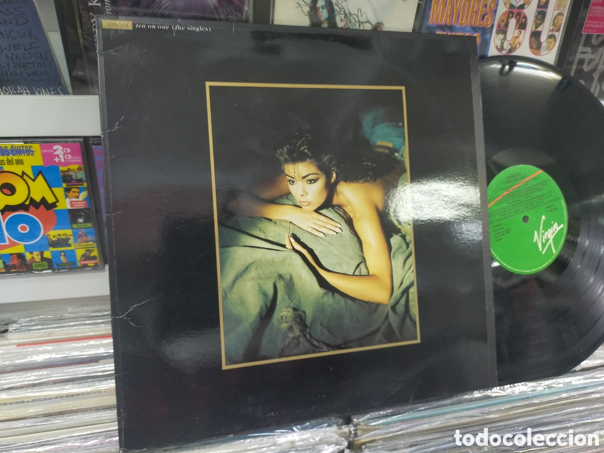 Discos de vinilo: Sandra LP ten on one the singles Espa&ntilde;a 1987