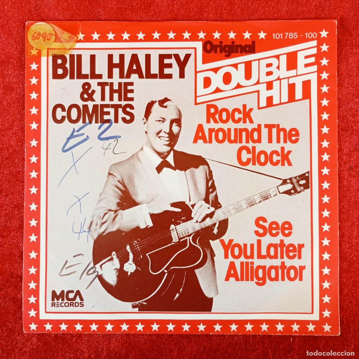 Discos de vinilo: BILLY HALEY & THE COMETS - ROCK AROUND THE CLOCK - SINGLE VINILO - MCA - STEREO - 101 785-100 / 3336