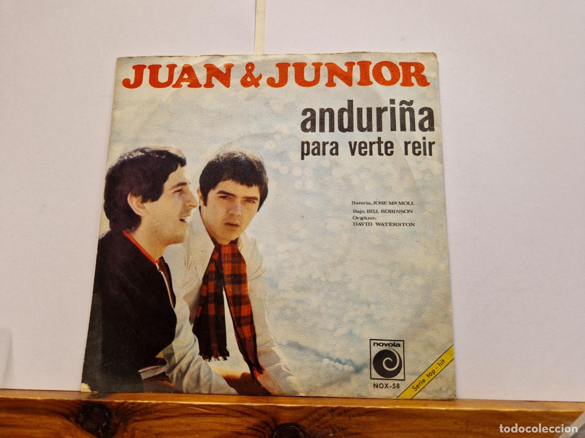 Discos de vinilo: SINGLE. JUAN & JUNIOR. ANDURI&Ntilde;A PARA VERTE REIR.