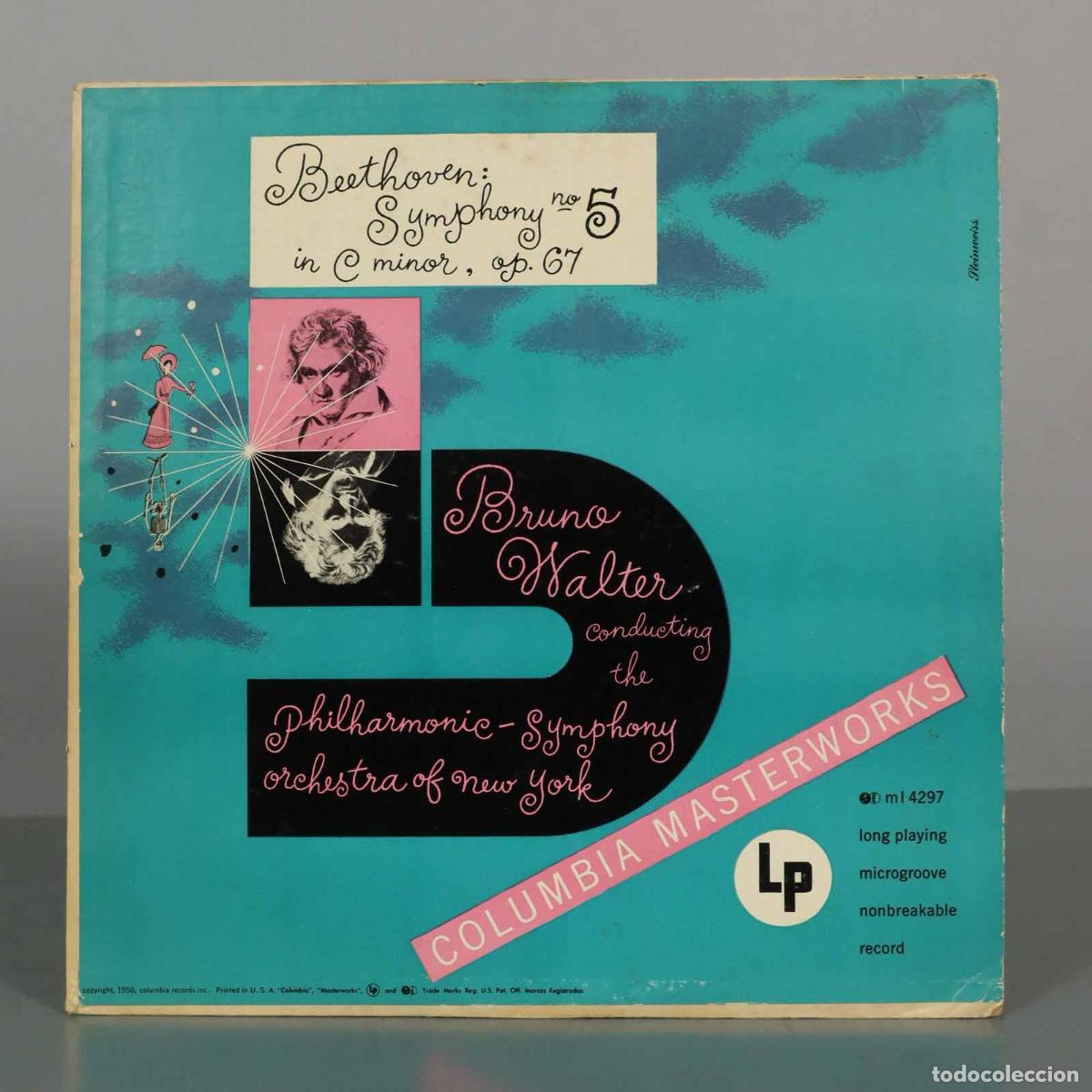 Vinyl records: LP. Beethoven: Symphony No. 5 In C Minor, Op. 67 - Bruno Walter, Philharmonic-Symphony Orchestra Of