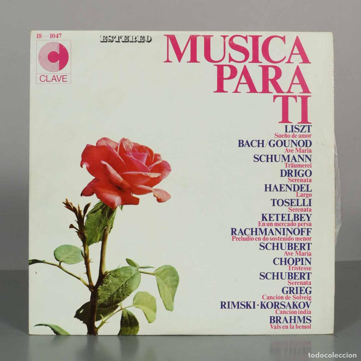 Discos de vinilo: LP. M&uacute;sica Para Ti - Franz Hartwig, Orquesta Filarm&oacute;nica del Sur - Clave