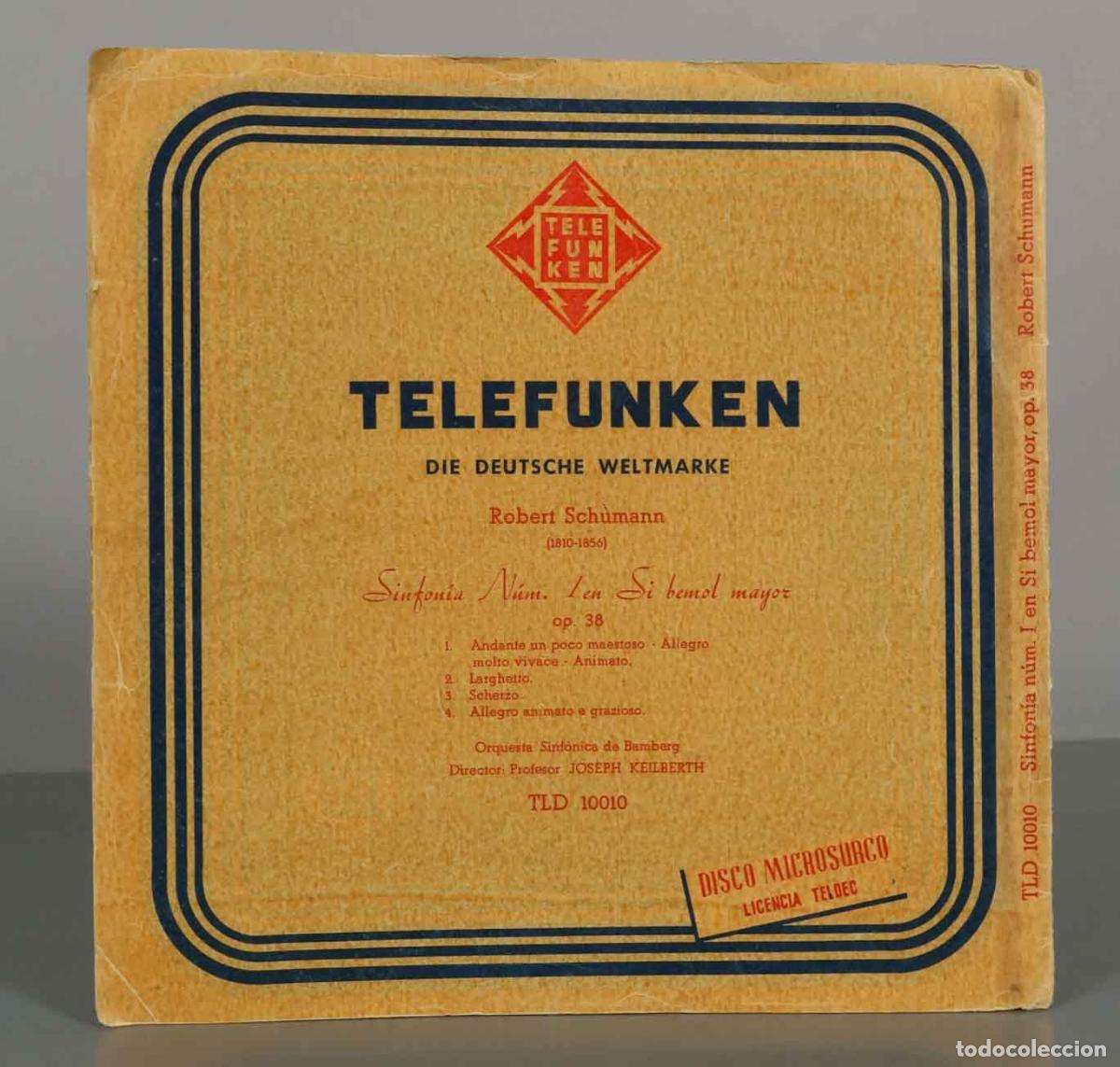 Discos de vinilo: LP. Sinfon&iacute;a N&uacute;m. 1 en Si bemol mayor, op. 38 - Robert Schumann - KEILBERTH