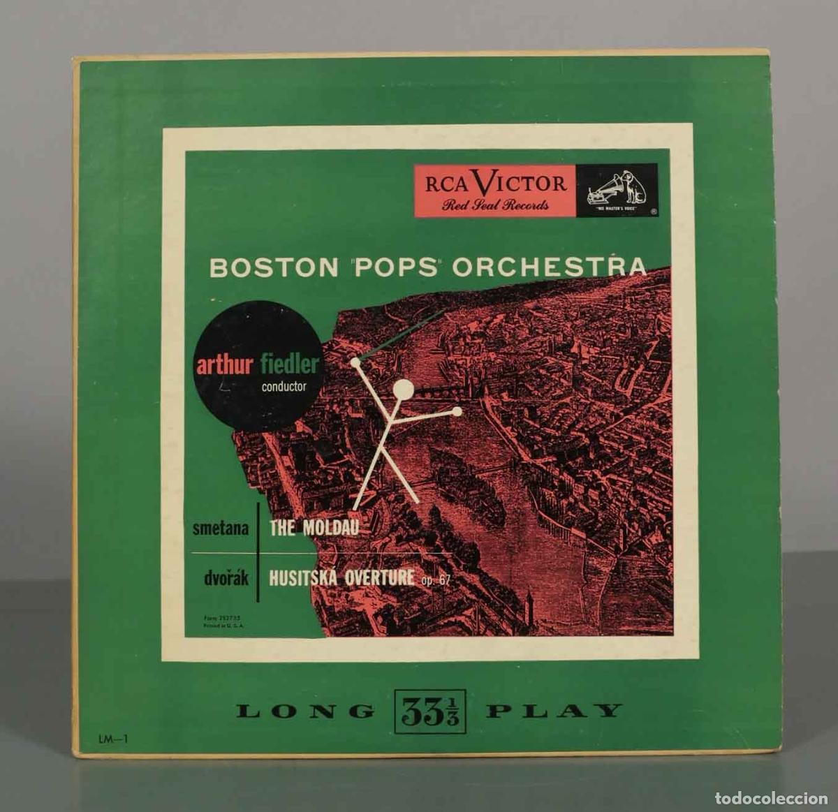 Discos de vinilo: LP. Smetana, Dvoř&aacute;k - The Moldau, Husitsk&aacute; Overture - Arthur Fiedler, Boston Pops Orchestra