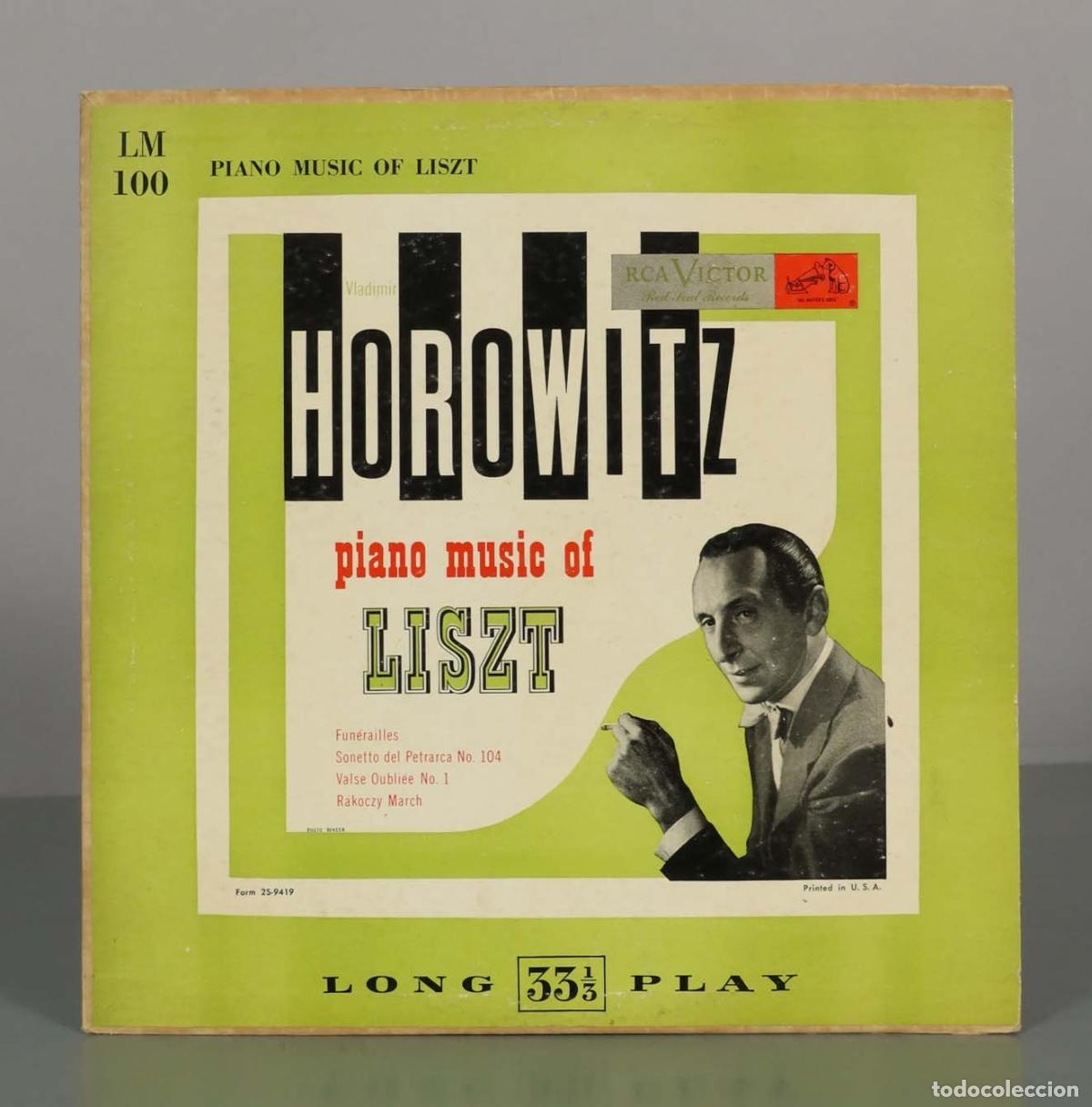 Discos de vinilo: LP. Piano Music of Liszt - Vladimir Horowitz - RCA Victor