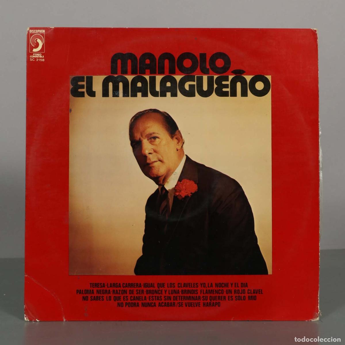 Discos de vinilo: LP. Manolo El Malague&ntilde;o - Manolo Sanl&uacute;car