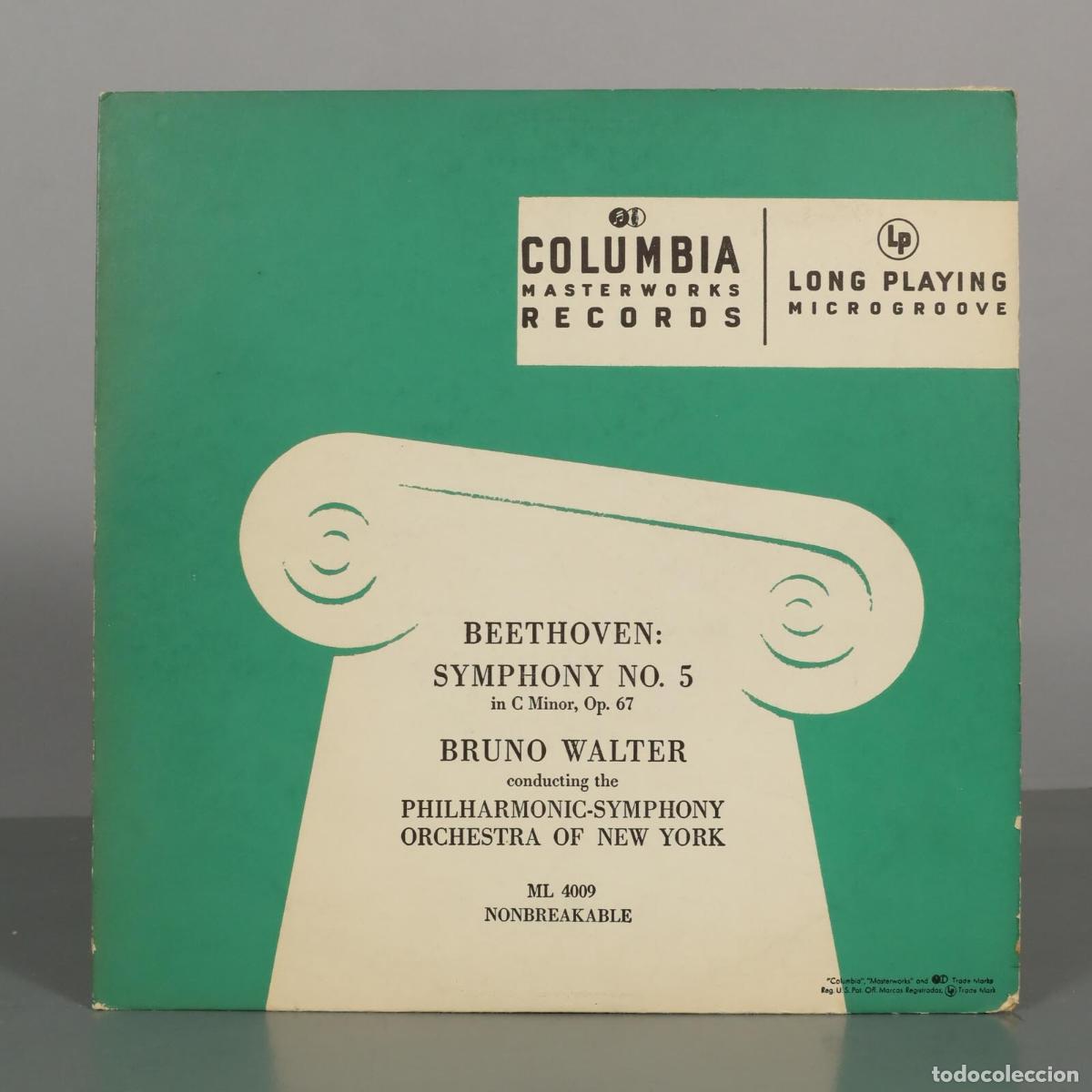 Discos de vinilo: LP. Beethoven: Symphony No. 5 in C Minor, Op. 67 - Bruno Walter, Philharmonic-Symphony Orchestra of