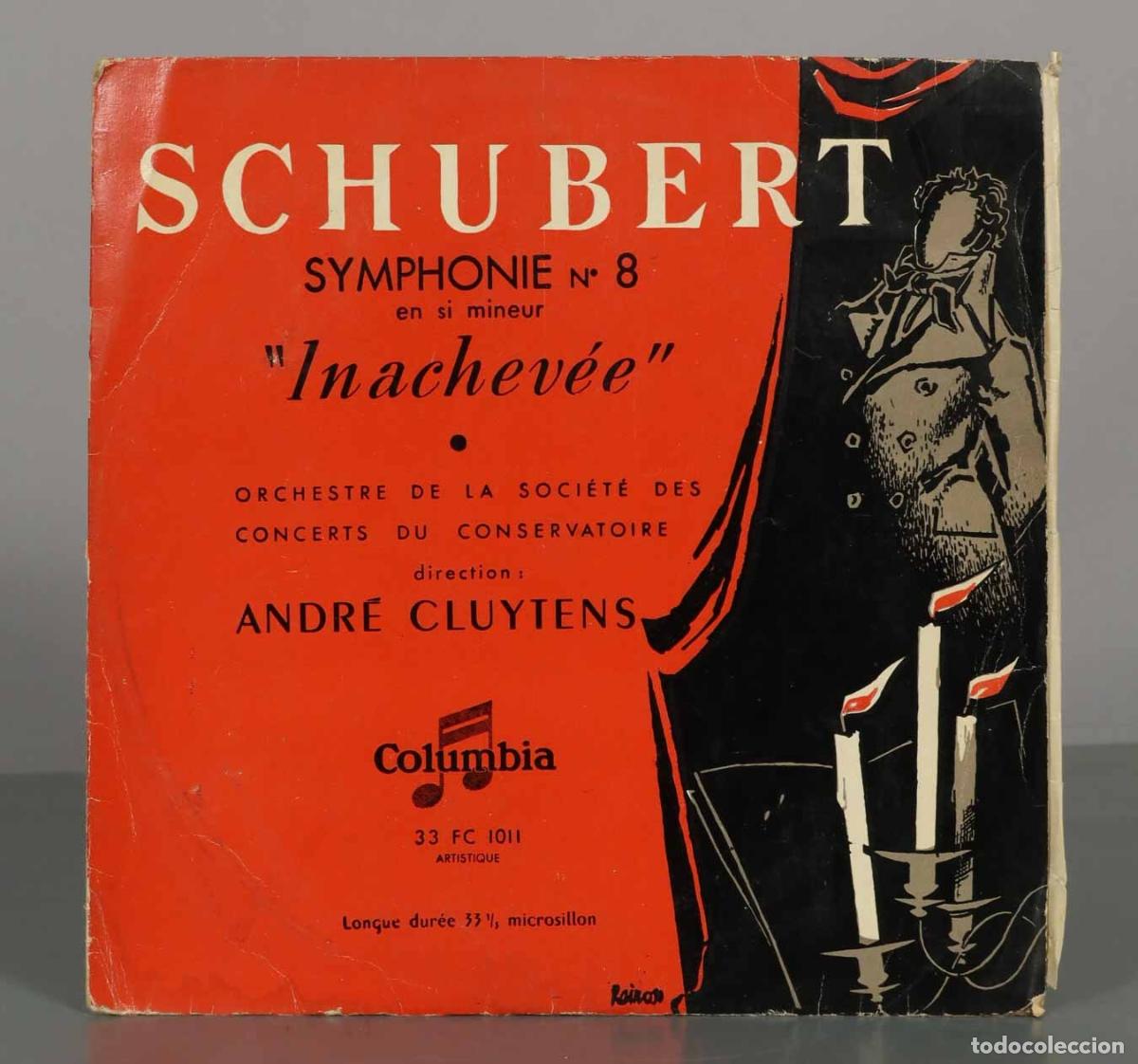 Discos de vinilo: LP. Schubert - Symphonie N&deg; 8 En Si Mineur Inachev&eacute;e - Andr&eacute; Cluytens, Orchestre De La Soci&eacute;t&eacute; Des