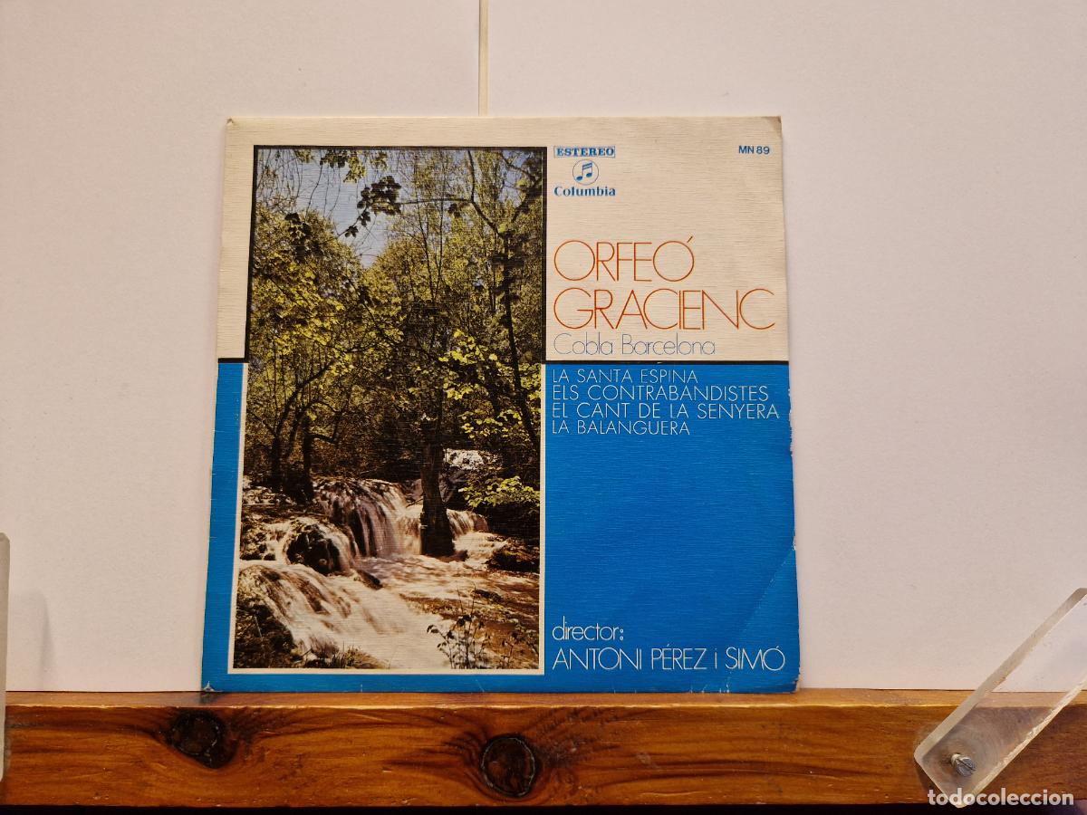Discos de vinilo: SINGLE. PFREO GRACIENC. COBLA BARCELONA. LA SANTA ESPINA. ELS CONTRABANDISTES.