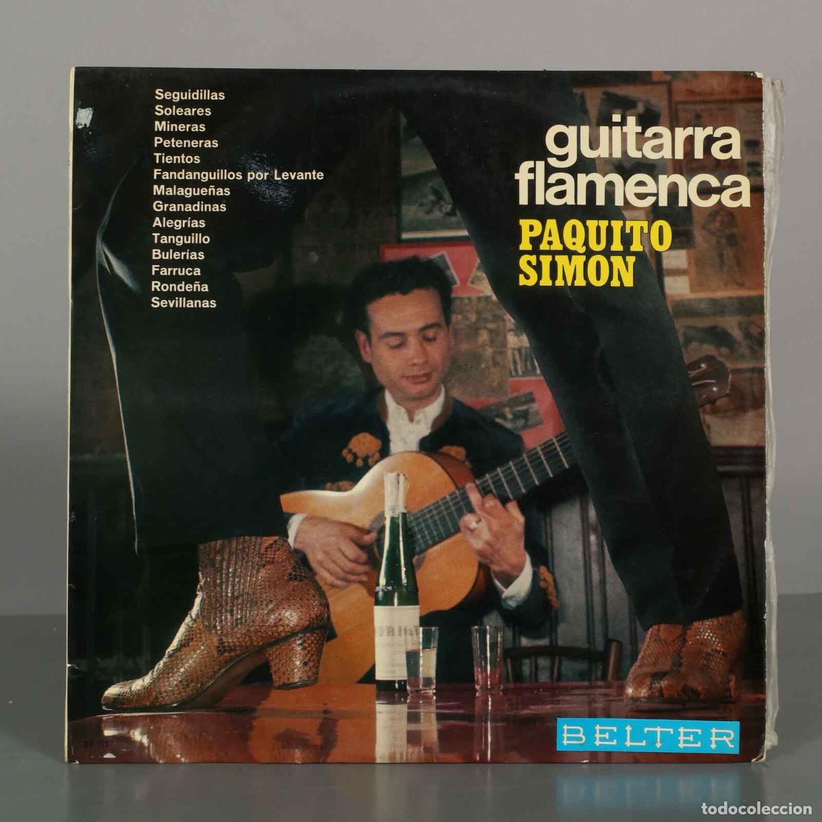 Discos de vinilo: LP. Guitarra flamenca - Paquito Sim&oacute;n - Belter