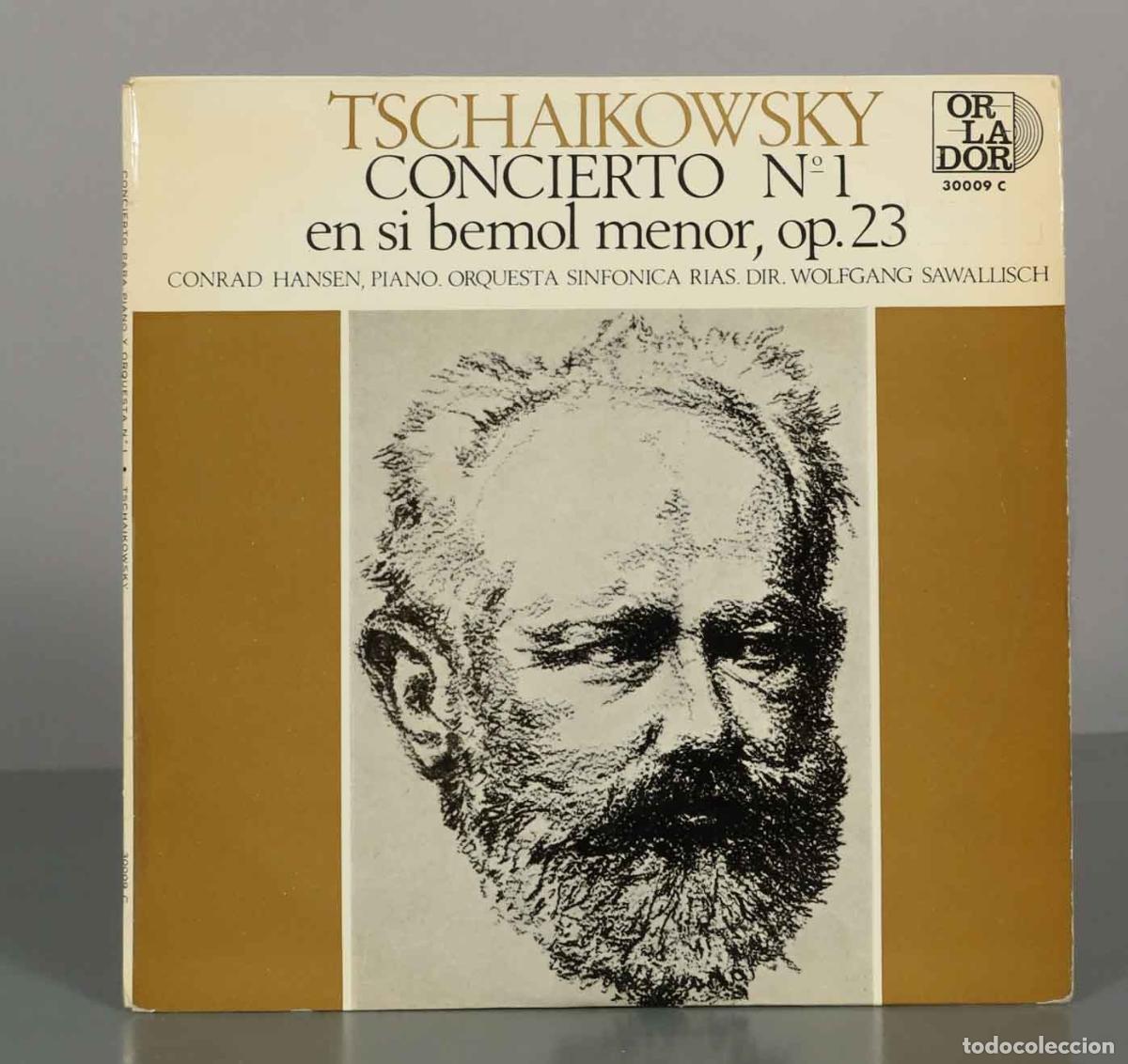 Discos de vinilo: LP. Concierto n&ordm;1 en si bemol menor, op. 23 - Piotr Ilich Chaikovski - Conrad Hansen, Wolfgang Sawa