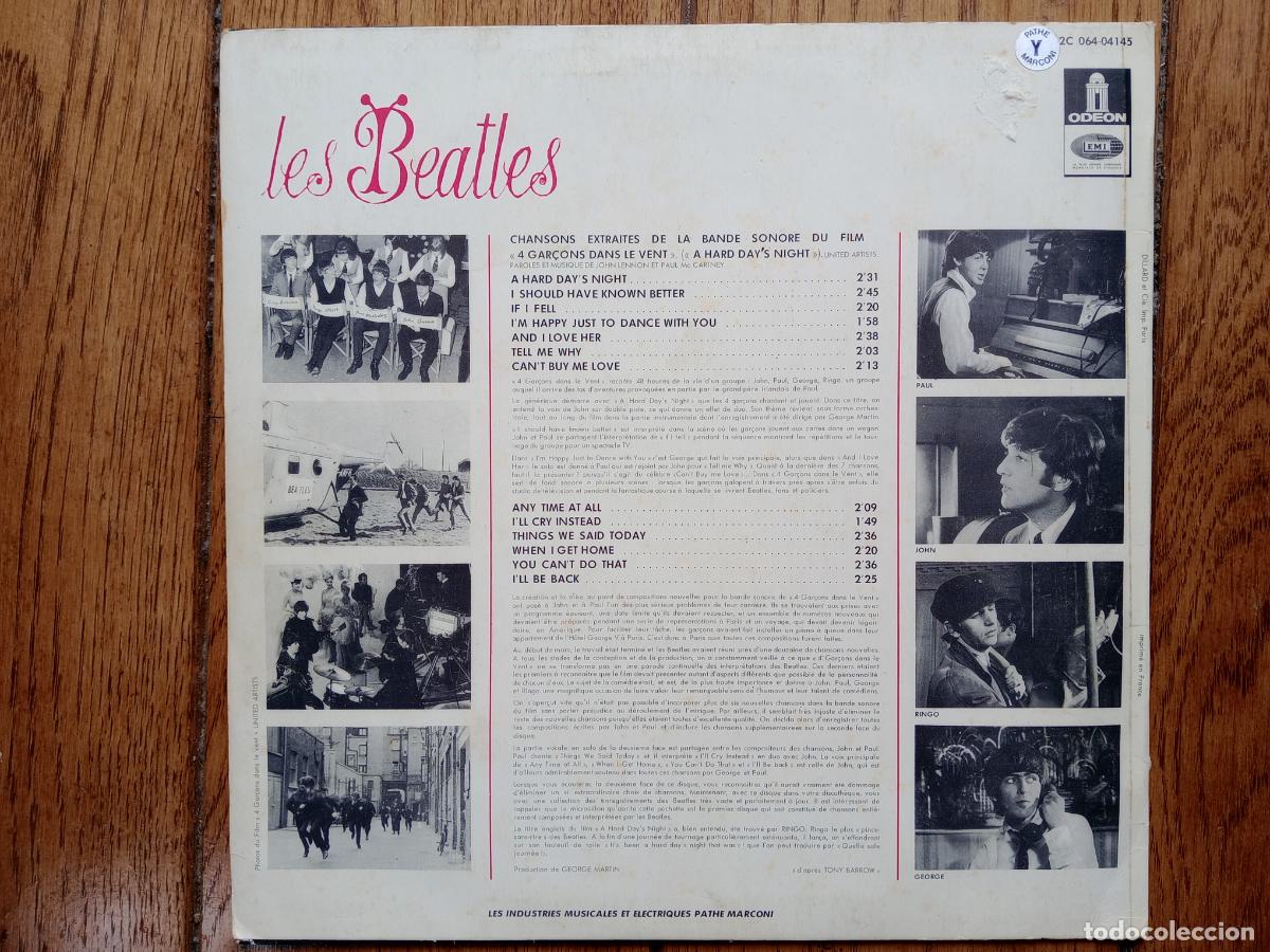 Discos de vinilo: The Beatles - 4 garcons dans le vent - Foto 2