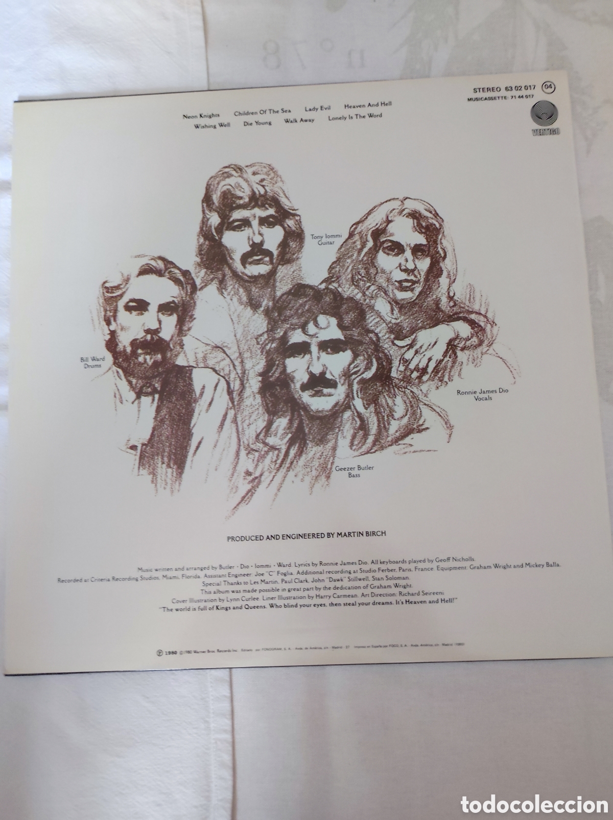 Discos de vinilo: BLACK SABBATH - HEAVEN AND HELL - Foto 2