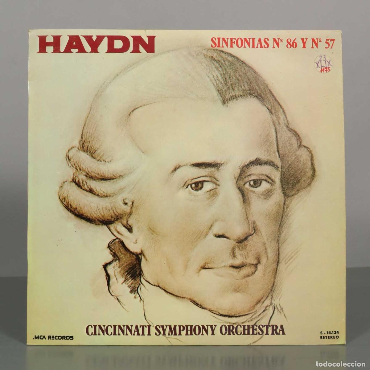 Discos de vinilo: LP. Haydn: Sinfon&iacute;as N&ordm; 86 y N&ordm; 57 - Max Rudolf, Cincinnati Symphony Orchestra