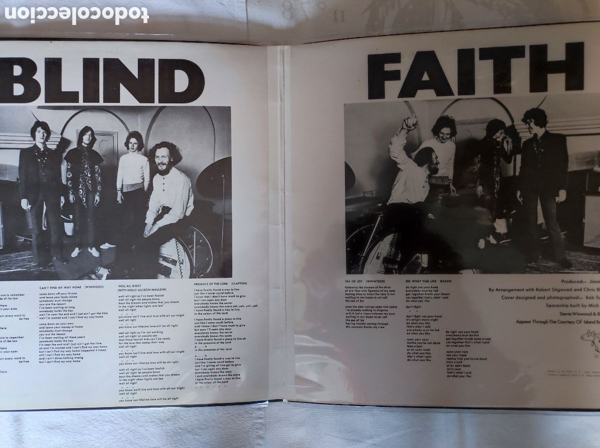 Discos de vinilo: BLIND FAITH - BLIND FAITH - Foto 3