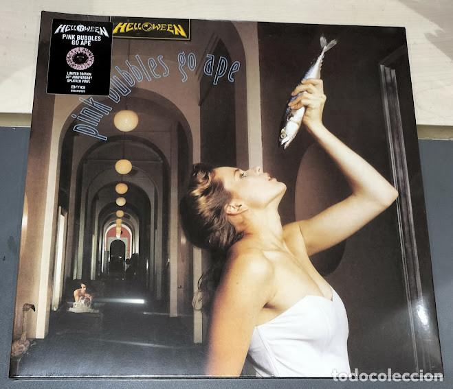 Discos de vinilo: Helloween - Pink Bubbles Go Ape - LP BMG 2021. Nuevo, precintado.