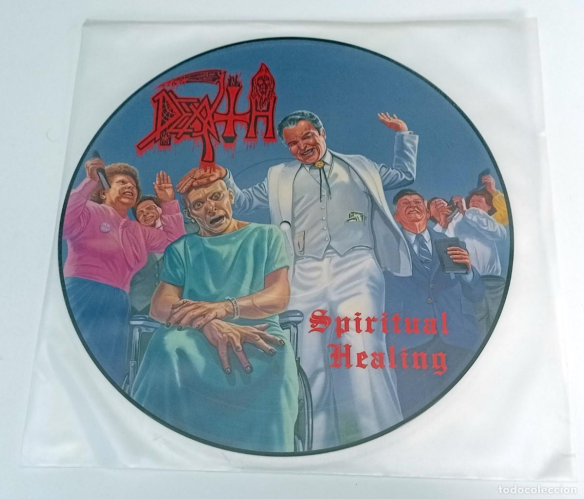 Discos de vinilo: PICTURE DISC DEATH - SPIRITUAL HEALING