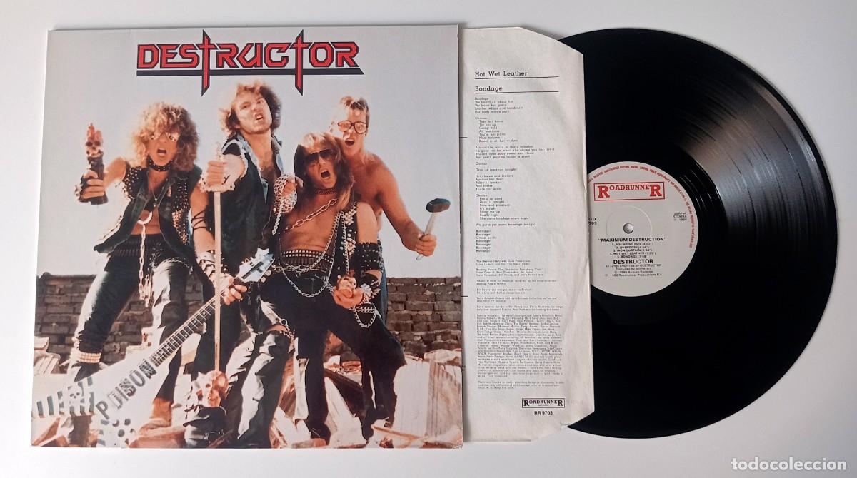Discos de vinilo: LP DESTRUCTOR - MAXIMUM DESTRUCTION - Foto 3