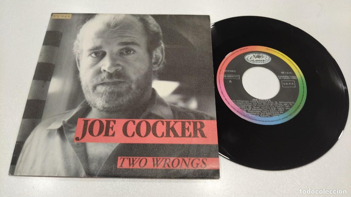 Discos de vinilo: SCO129- JOE COCKER TWO WRONGS- 7&rdquo; - Foto 1