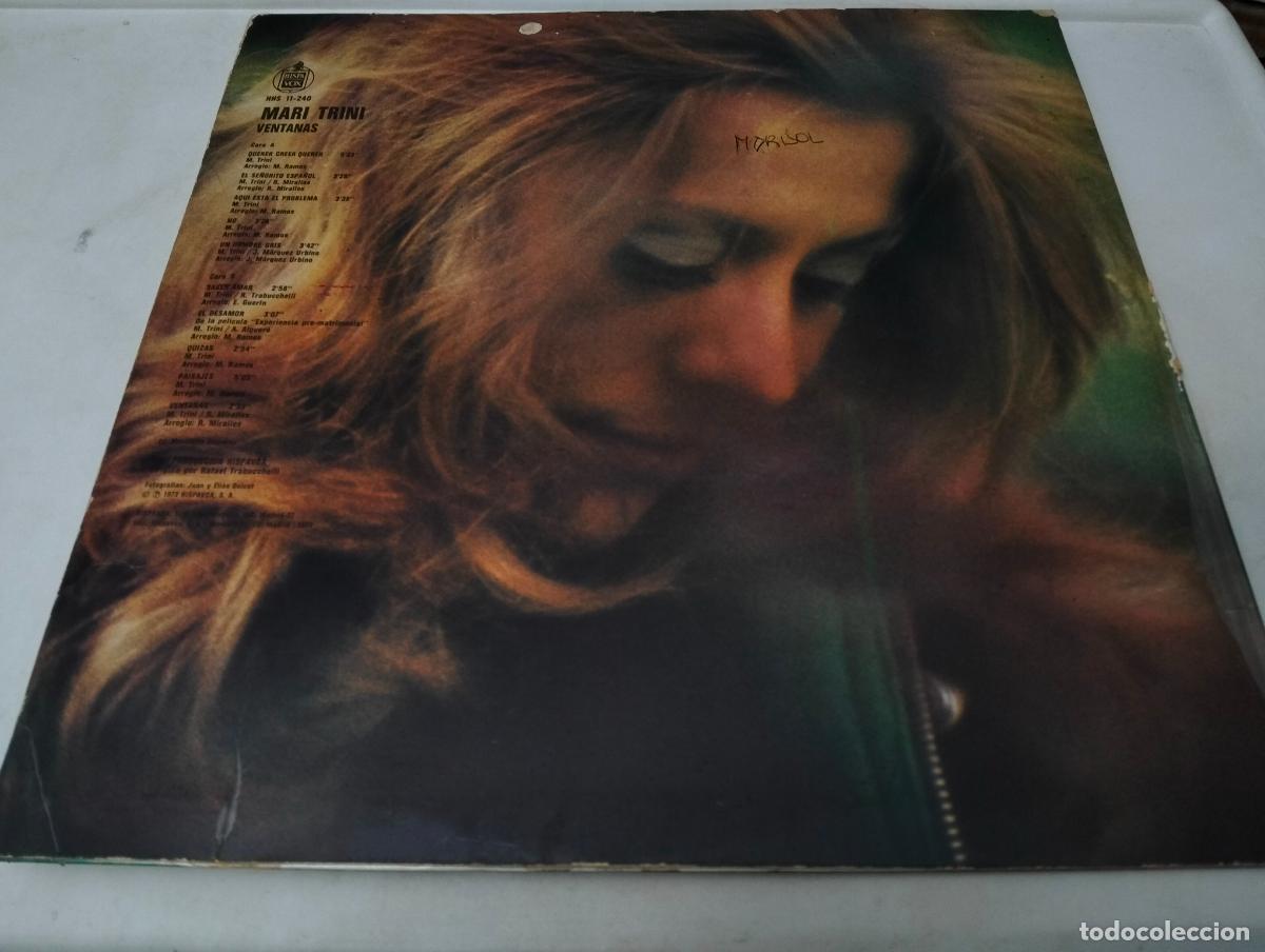 Discos de vinilo: MARI TRINI, DISCO LP VENTANAS, EDITA HISPAVOX, A&Ntilde;O 1973