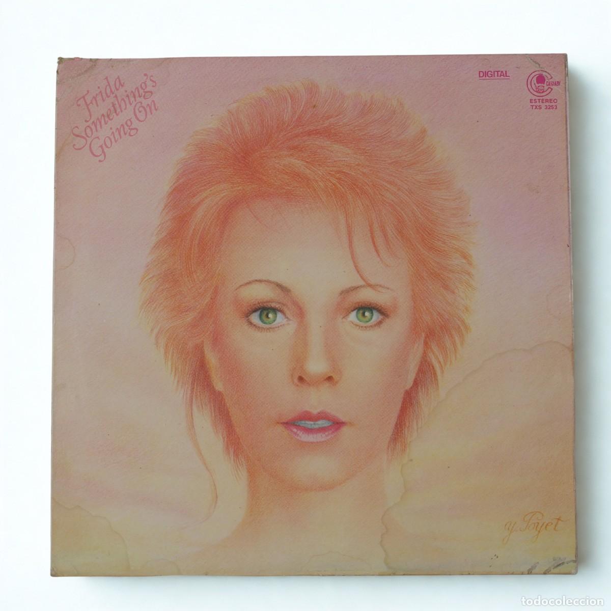 Discos de vinilo: Frida LP 1982 Something Going On Vinilo Original Pop ABBA Polar Stereo