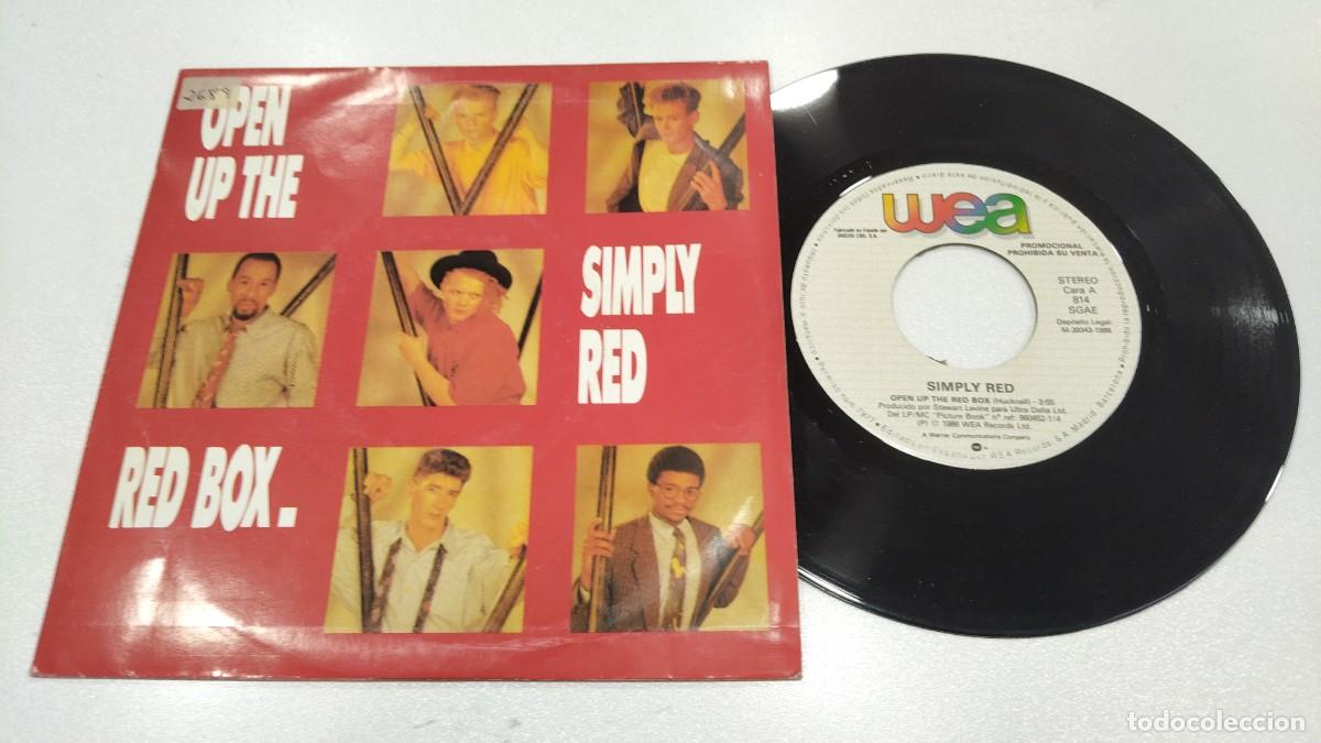 Discos de vinilo: SCO129-OPEN UP THE SIMPLE RED RED BOX - 7&rdquo; PROMO