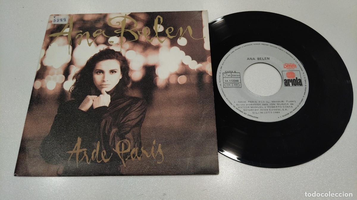 Discos de vinilo: SCO129-ANA BELEN ARDE PARIS- 7&rdquo;