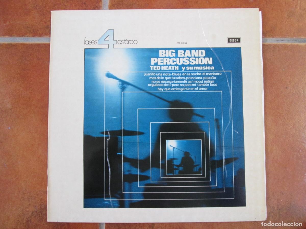 Discos de vinilo: TED HEATH Y SU M&Uacute;SICA - Big Band Percussion. LP, ed espa&ntilde;ola 12&rdquo; 1964. Muy Buen estado (VG+)