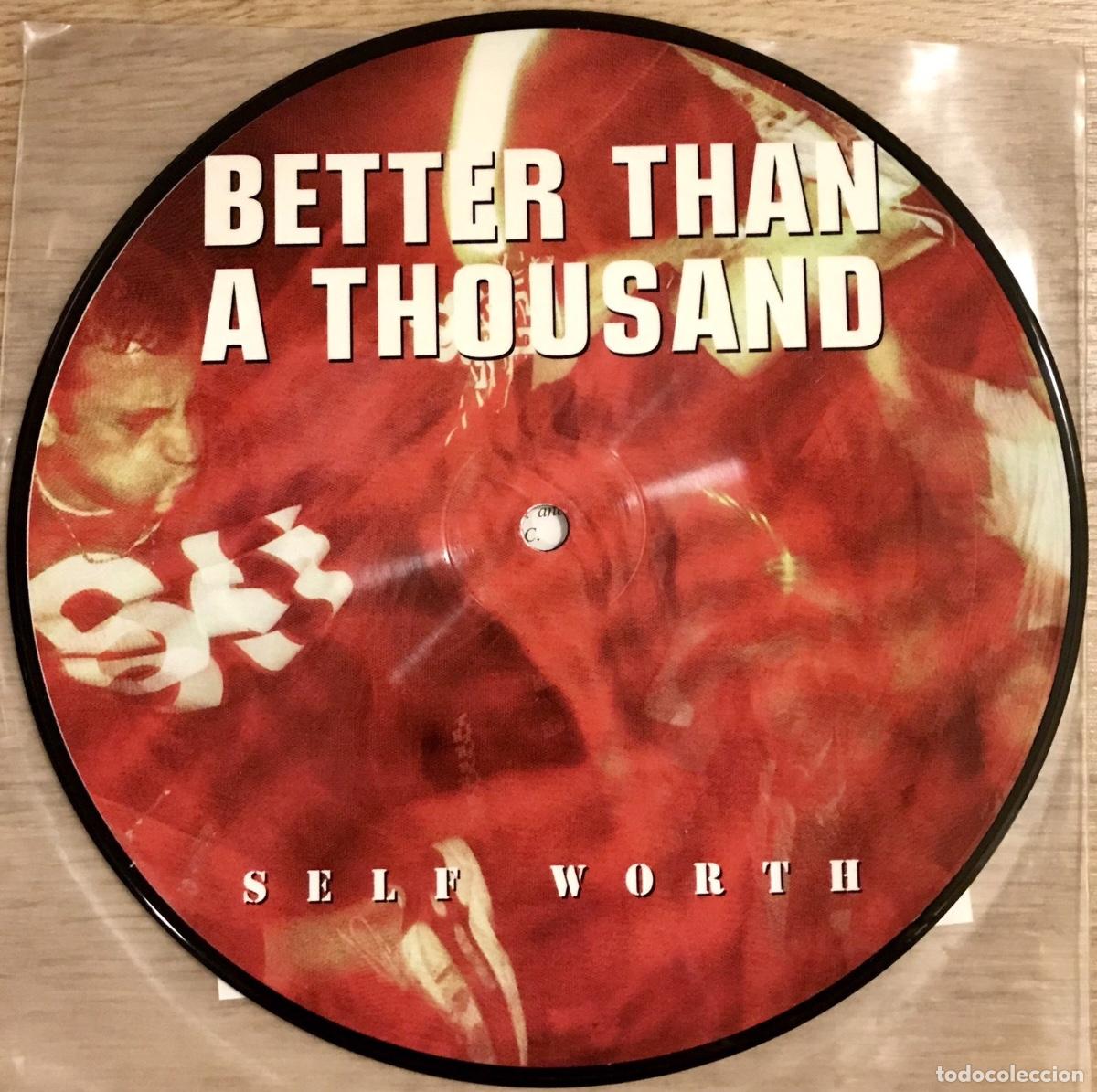 Discos de vinilo: BETTER THAN A THOUSAND SELF WORTH 1/525 7&rdquo; PICTURE DISC YOUTH OF TODAY SHELTER