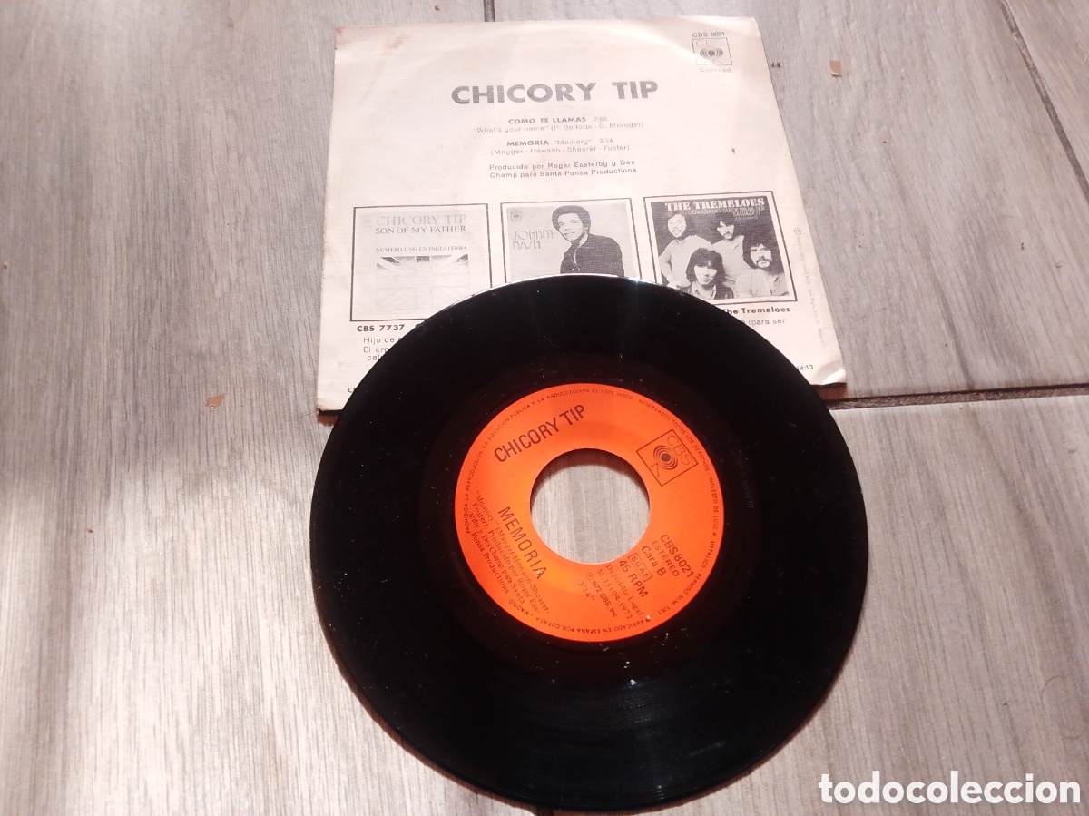 Discos de vinilo: CHICORY TIP - COMO TE LLAMAS - SINGLE - SPAIN - CBS - CC - - Foto 2