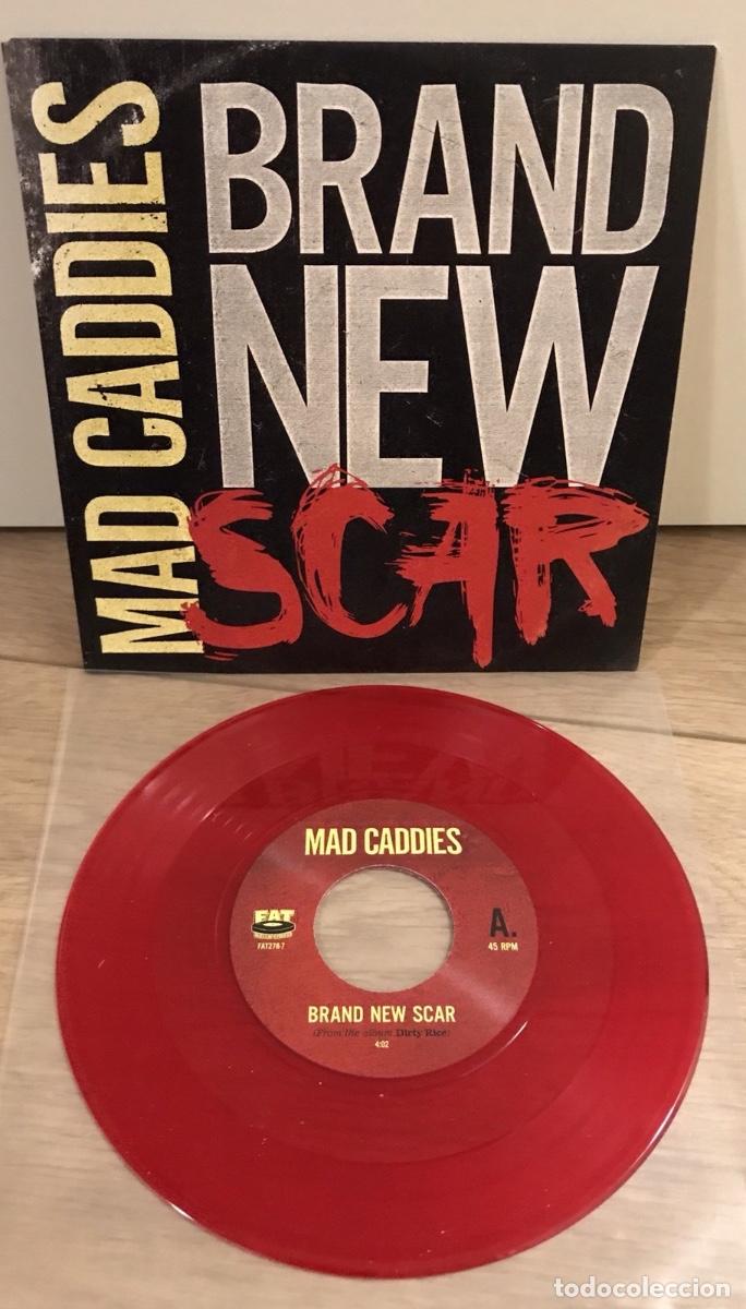 Discos de vinilo: MAD CADDIES BRAND NEW SCAR 7&rdquo; 1/314 COLOR RED NOFX BAD RELIGION FATWRECK