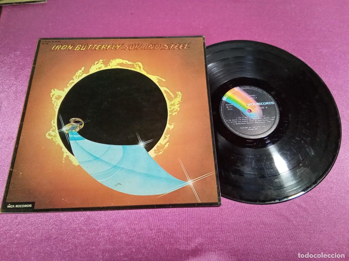 Discos de vinilo: IRON BUTTERFLY SUN AND STEEL 1977 LP L32 3 2