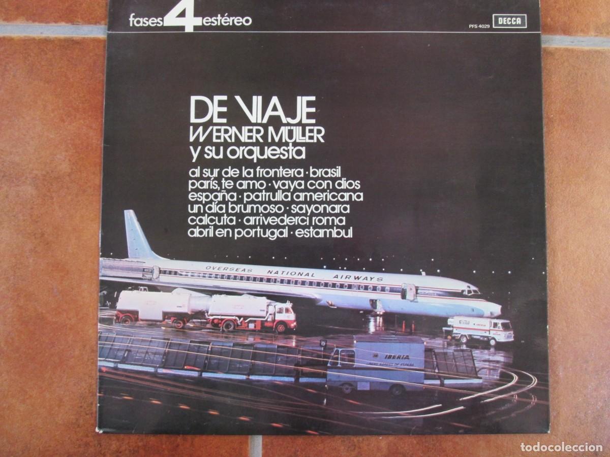 Discos de vinilo: WERNER M&Uuml;LLER Y SU ORQUESTA - De viaje. LP, ed espa&ntilde;ola 12&rdquo; 1972. Magn&iacute;fico estado (VG+/NM)