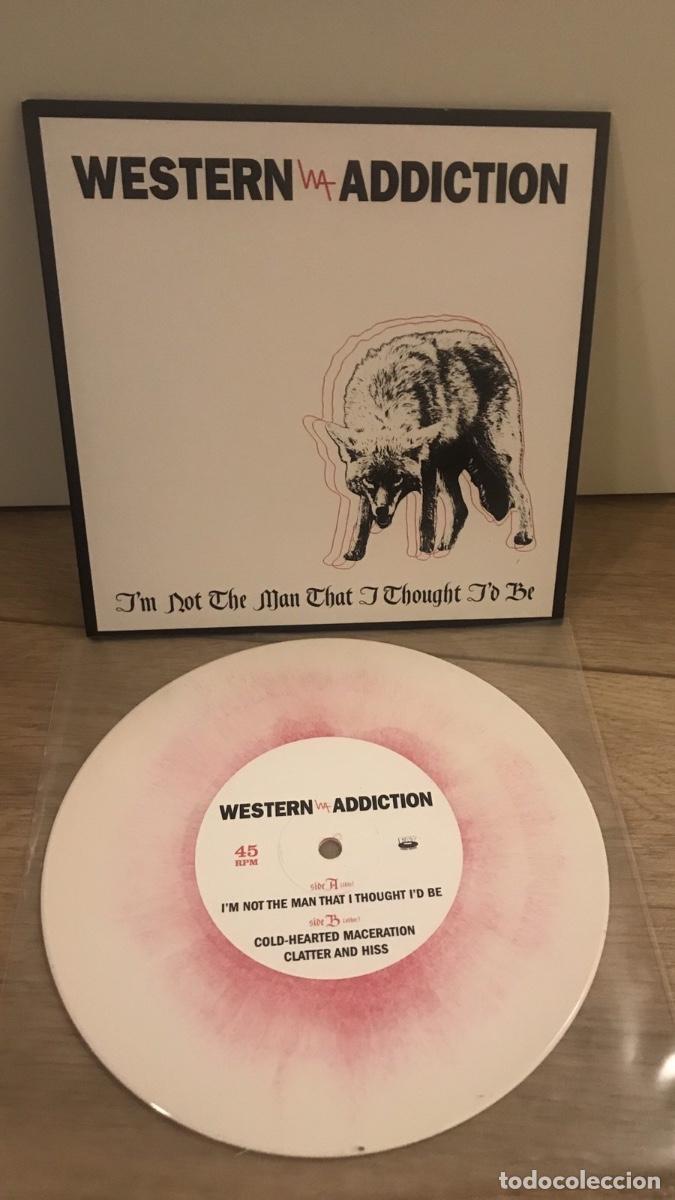 Discos de vinilo: WESTERN ADDICTION I'M NOT THEN I THOUGHT I BE 7&rdquo; VINYL WHITE/PINK HAZE 1/269