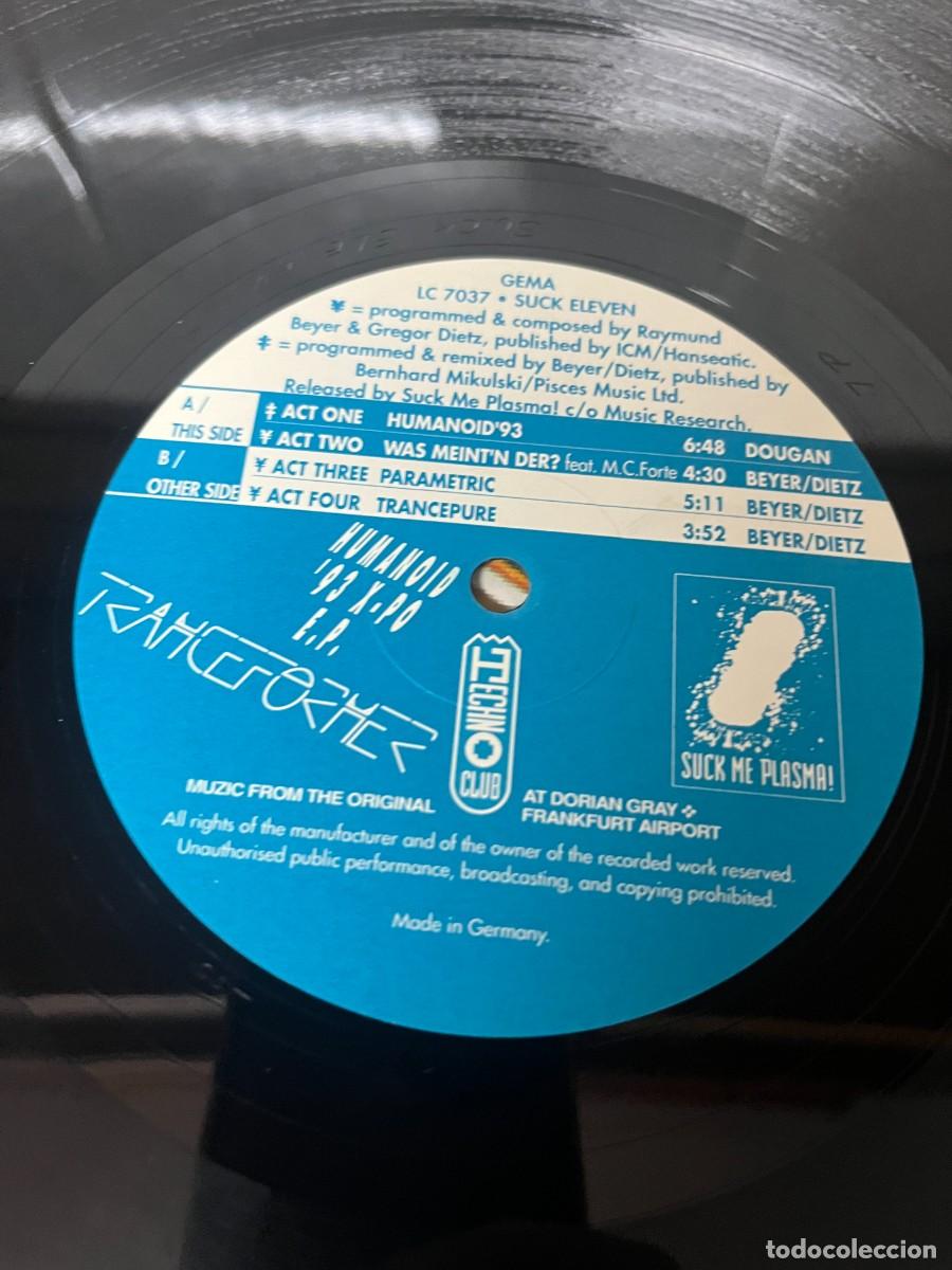 Discos de vinilo: Tranceformer Humanoid 93 X-Po EP - Foto 3
